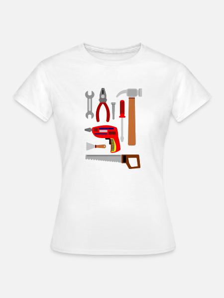 Werkzeugset für den perfekten Heimwerker - Frauen T-Shirt - Weiß