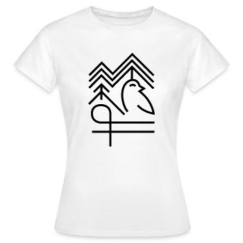 Le printemps de Goethe - T-shirt Femme - blanc - Devant - AI Model Female 172 dark (172cm)
