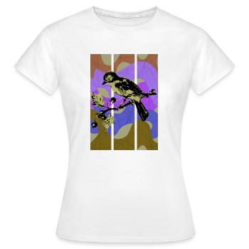Bird jay - Women's T-Shirt - white - Front - AI Model Female 172 dark (172cm)