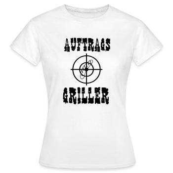 Auftragsgriller - Frauen T-Shirt - Weiß - Vorne - AI Model Female 172 dark (172cm)