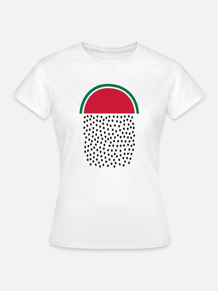 Watermelon Rain - Frauen T-Shirt - Weiß