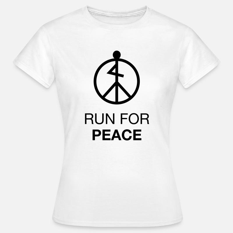 run_for_peace - Women's T-Shirt - white