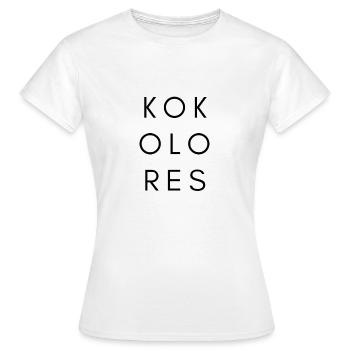 KOKOLORES - Frauen T-Shirt - Weiß - Vorne - AI Model Female 172 dark (172cm)