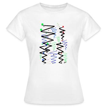 Destinations colorées. - T-shirt Femme - blanc - Devant - AI Model Female 172 dark (172cm)