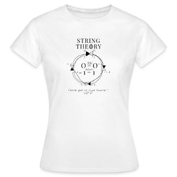 STRING THEORY - Women's T-Shirt - white - Front - AI Model Female 172 dark (172cm)