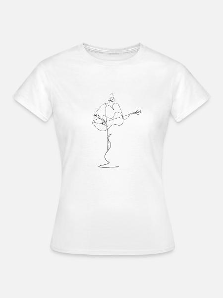 Gitarre - Frauen T-Shirt - Weiß