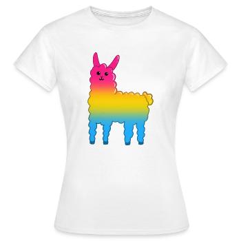 Llama Pan - Women's T-Shirt - white - Front - AI Model Female 172 dark (172cm)