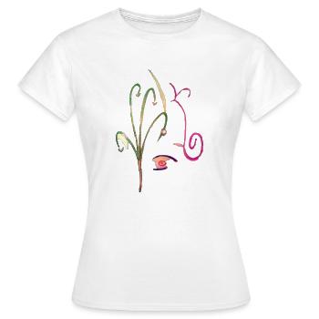Sourire - T-shirt Femme - blanc - Devant - AI Model Female 172 dark (172cm)