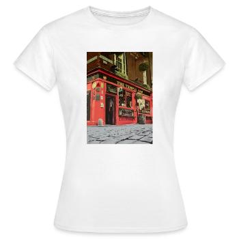 Temple Bar, Dublin - Frauen T-Shirt - Weiß - Vorne - AI Model Female 172 dark (172cm)