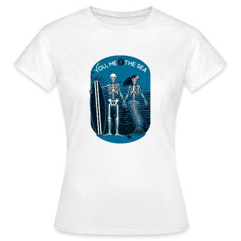 Wassersport - Frauen T-Shirt - Weiß - Vorne - AI Model Female 172 dark (172cm)