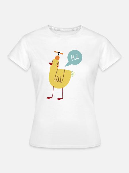 Vogel - Frauen T-Shirt - Weiß