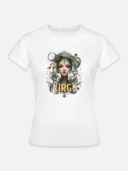 Sternzeichen Jungfrau - Frauen T-Shirt - Weiß