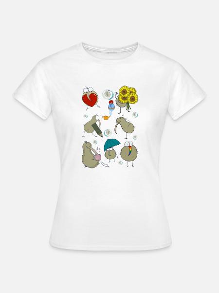 Kiwi Mix sprichwörtlich - Frauen T-Shirt - Weiß
