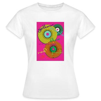 LP-Platten - Frauen T-Shirt - Weiß - Vorne - AI Model Female 172 dark (172cm)