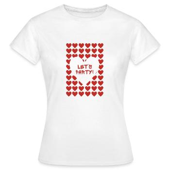 Red Hot Bride Tribe - Frauen T-Shirt - Weiß - Vorne - AI Model Female 172 dark (172cm)