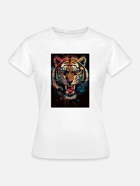 Tiger - Frauen T-Shirt - Weiß