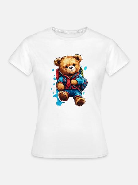 Teddybär / Kuscheltier / Stofftier / Geschenkidee - Frauen T-Shirt - Weiß