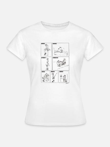Woche im comic - Frauen T-Shirt - Weiß