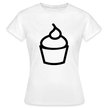 Cupcake - Frauen T-Shirt - Weiß - Vorne - AI Model Female 172 dark (172cm)