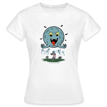 Evil Moon - Women's T-Shirt - white - Front - AI Model Female 172 dark (172cm)