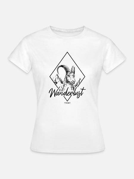 WANDERLUST - Frauen T-Shirt - Weiß