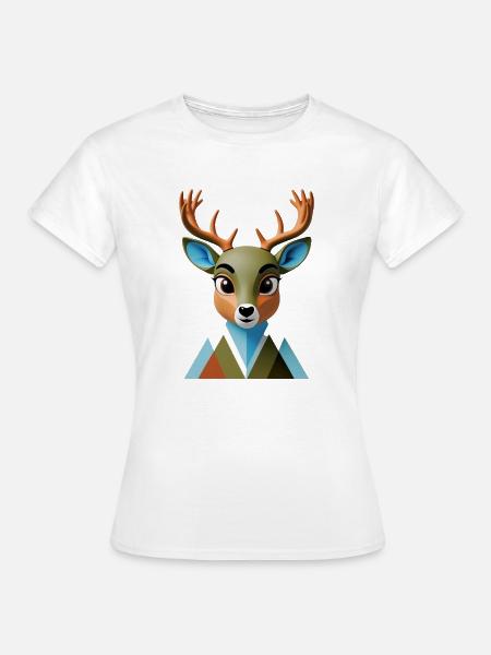 Reh - Frauen T-Shirt - Weiß