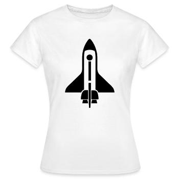 Rakete - Frauen T-Shirt - Weiß - Vorne - AI Model Female 172 dark (172cm)