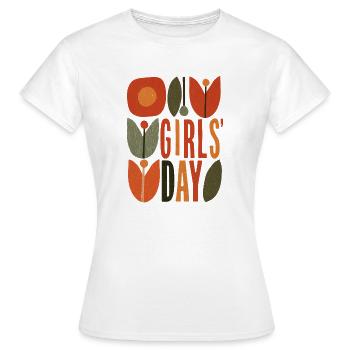 GIRLS' DAY - Frauentag - Frauen T-Shirt - Weiß - Vorne - AI Model Female 172 dark (172cm)