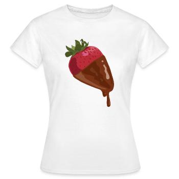 schokolade suessigkeiten candy chocolate118 - Frauen T-Shirt - Weiß - Vorne - AI Model Female 172 dark (172cm)