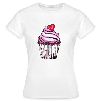petit gâteau - T-shirt Femme - blanc - Devant - AI Model Female 172 dark (172cm)