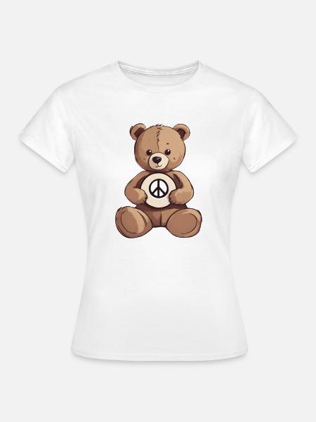 Teddybär - Frauen T-Shirt - Weiß