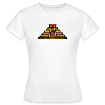 Mayan Pyramid Evening Light - Women's T-Shirt - white - Front - AI Model Female 172 dark (172cm)