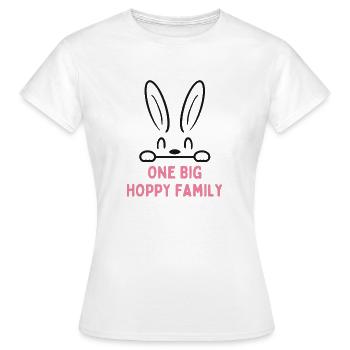 Hoppy Family - Women's T-Shirt - white - Front - AI Model Female 172 dark (172cm)