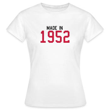 1952 - Women's T-Shirt - white - Front - AI Model Female 172 dark (172cm)