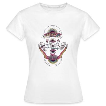LSD - T-shirt Femme - blanc - Devant - AI Model Female 172 dark (172cm)