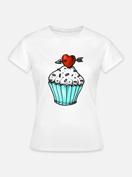 cupcake - Frauen T-Shirt - Weiß