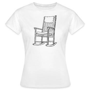 Chill Stuhl - Frauen T-Shirt - Weiß - Vorne - AI Model Female 172 dark (172cm)