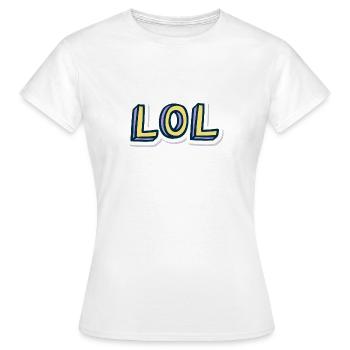 LOL / memes - T-shirt Femme - blanc - Devant - AI Model Female 172 dark (172cm)