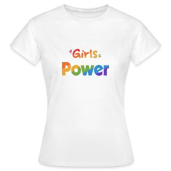 Girls Power - Power for the Girls! - Women's T-Shirt - white - Front - AI Model Female 172 dark (172cm)