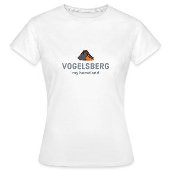 Vulkan Region Vogelsberg - my homeland - Frauen T-Shirt - Weiß - Vorne - AI Model Female 172 dark (172cm)
