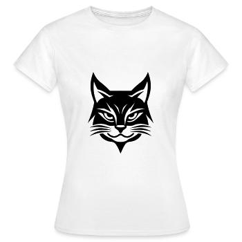 Tête de chat - T-shirt Femme - blanc - Devant - AI Model Female 172 dark (172cm)