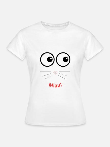 Miau! - Frauen T-Shirt - Weiß