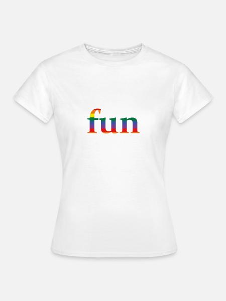 gay pride fun - Frauen T-Shirt - Weiß
