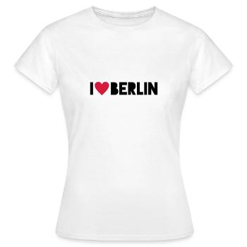 I Love Berlin - Frauen T-Shirt - Weiß - Vorne - AI Model Female 172 dark (172cm)