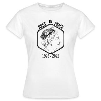 RIP Reine - T-shirt Femme - blanc - Devant - AI Model Female 172 dark (172cm)