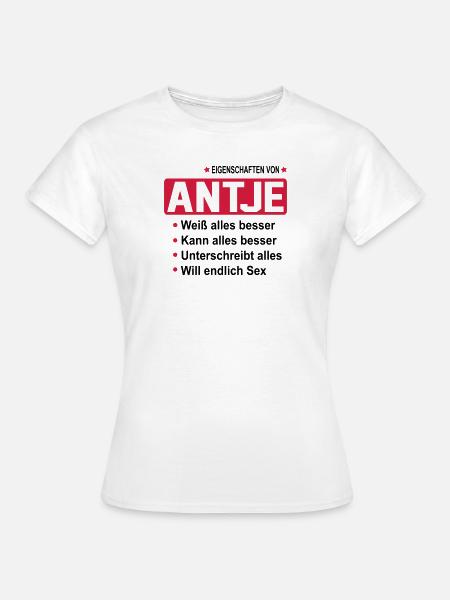 antje - Frauen T-Shirt - Weiß