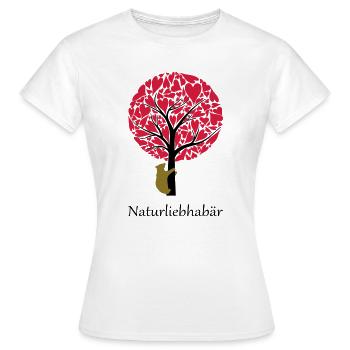 Naturliebhaber Bär Natur Liebe Naturschutz - Frauen T-Shirt - Weiß - Vorne - AI Model Female 172 dark (172cm)