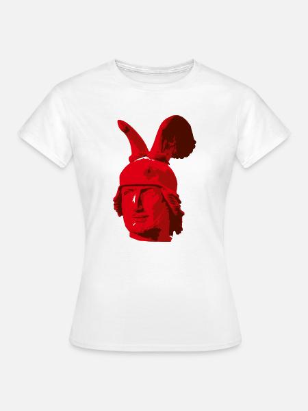 Kopf des Hermannsdenkmals - Frauen T-Shirt - Weiß
