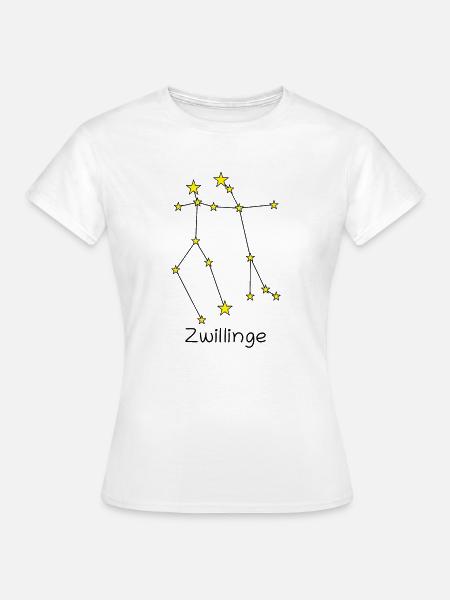 Sternzeichen Zwillinge - Frauen T-Shirt - Weiß