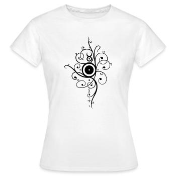 Yule sun, winter solstice - Women's T-Shirt - white - Front - AI Model Female 172 dark (172cm)